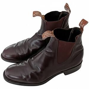 Mens R.M. Williams Craftsman Chelsea Boot Dark Brown Chestnut AU/UK 10G W US 11